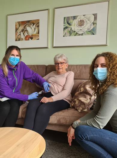 Foto Bij Eerste Injectie Chemo Thuis