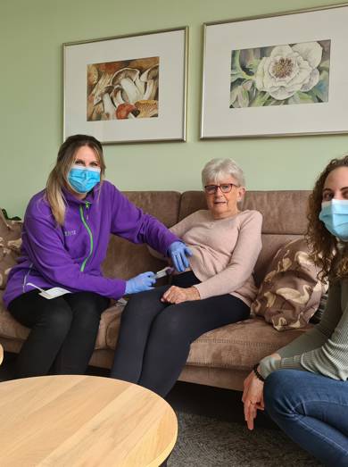 Foto Bij Eerste Injectie Chemo Thuis